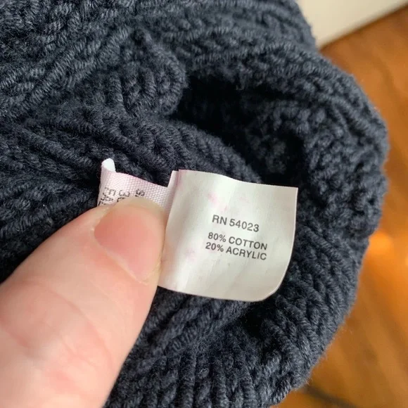 GAP beautiful knit cardigan in navy large snap buttons Fishermancore - Picture 3 of 6